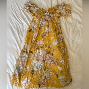 H&M Floral Yellow Dress